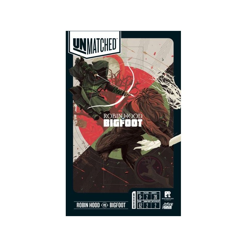 Robin Hood vs Bigfoot - Unmatched: Battle of Legends ENG - gioco da tavolo