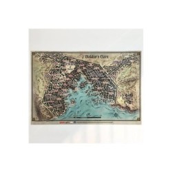 Mappa di Baldur's Gate - Dungeons & Dragons 5a Edizione (mappa con lievi pieghe su un lato)