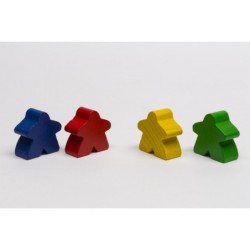 Meeple Carcassonne grande Rosso 19x18x10 mm