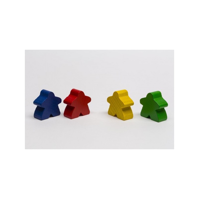 Meeple Carcassonne grande Rosso 19x18x10 mm - accessorio per giochi