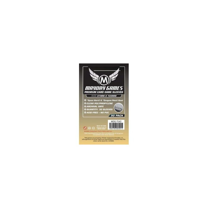 61x103 mm bustine protettive trasparenti MayDay - 50 bustine MDG7142 - accessorio per giochi