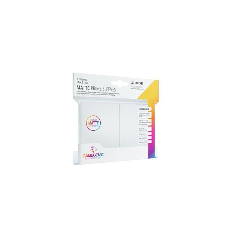 66x91 mm bustine protettive Bianco Matte Gamegenic (100) - accessorio per giochi