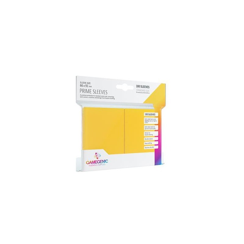 66x91 mm bustine protettive Giallo Gamegenic (100) - accessorio per giochi
