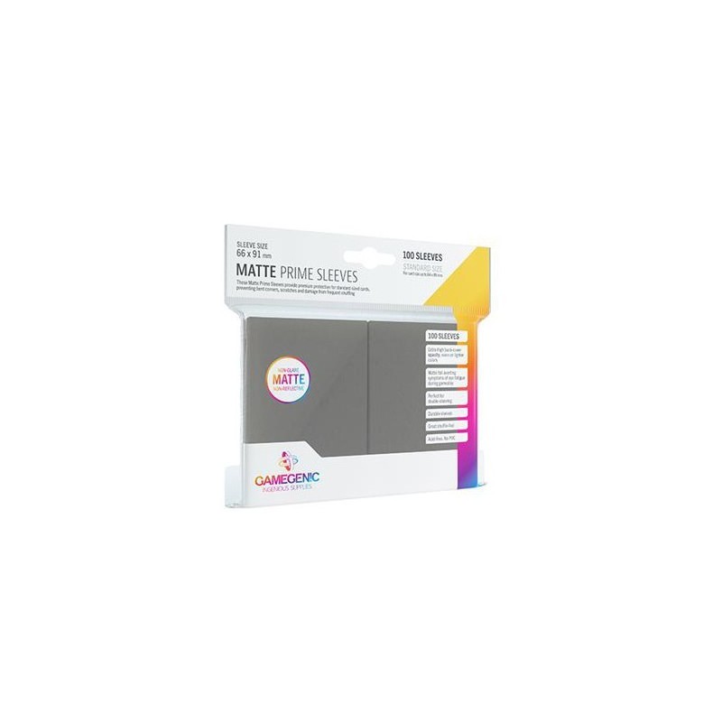66x91 mm bustine protettive Grigio Scuro Matte Gamegenic (100) - accessorio per giochi