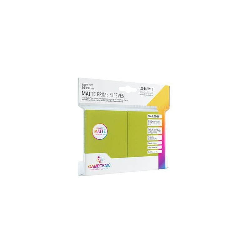 66x91 mm bustine protettive Lime Matte Gamegenic (100) - accessorio per giochi