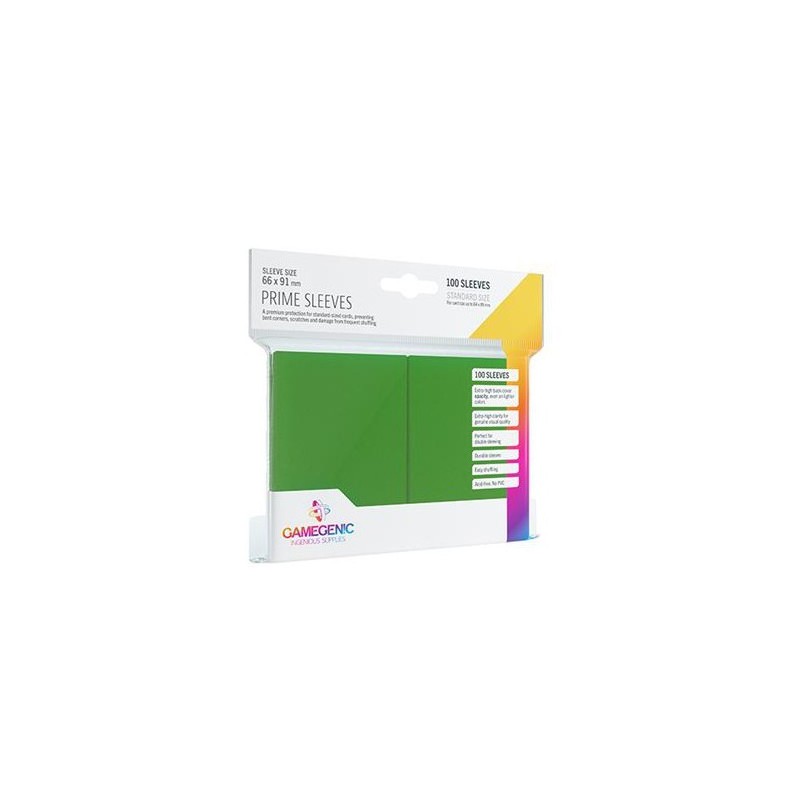 66x91 mm bustine protettive Verde Gamegenic (100) - accessorio per giochi