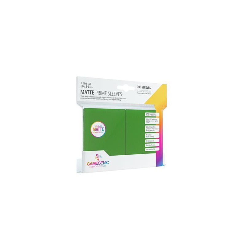 66x91 mm bustine protettive Verde Matte Gamegenic (100) - accessorio per giochi