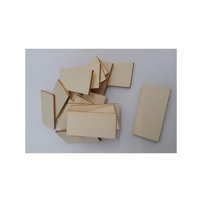 Rettangolo 40x20 mm - accessorio per giochi