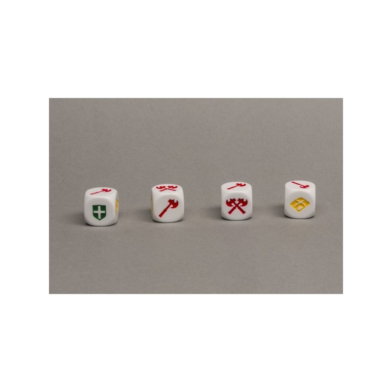 Set dadi combattimento (5 dadi a 6 facce) - accessorio per giochi
