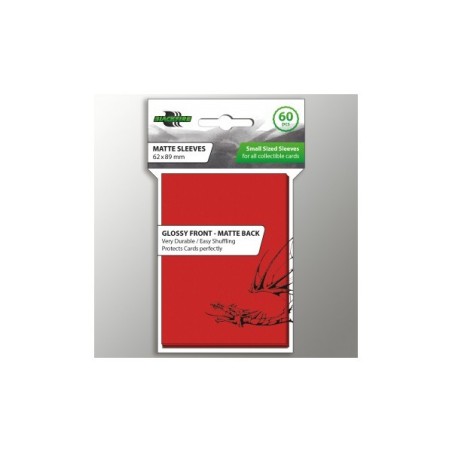 62X89 mm bustine protettive Blackfire Rosse Glossy front - Matte back (60)
