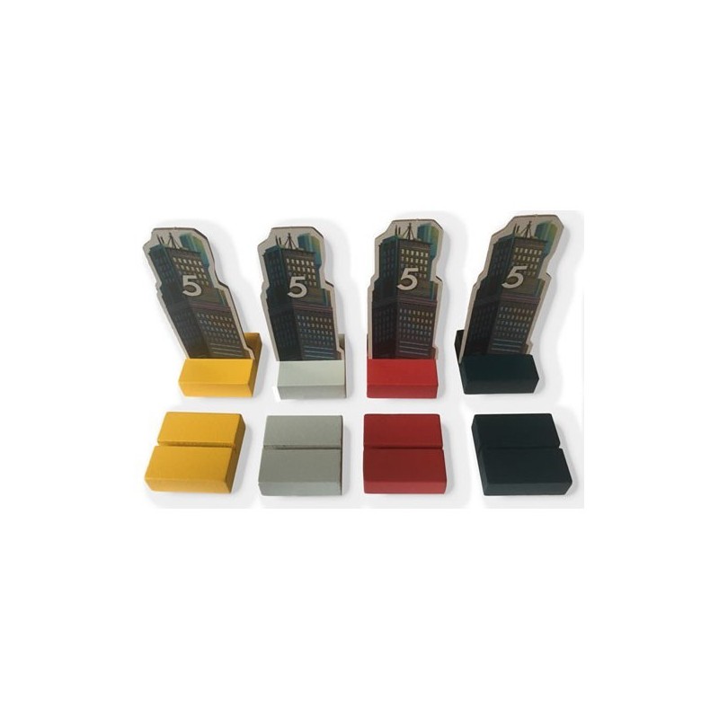 Wooden Bases: High Rise - gioco da tavolo