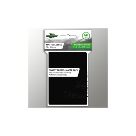 62X89 mm bustine protettive Blackfire Nere Glossy front - Matte back (60)