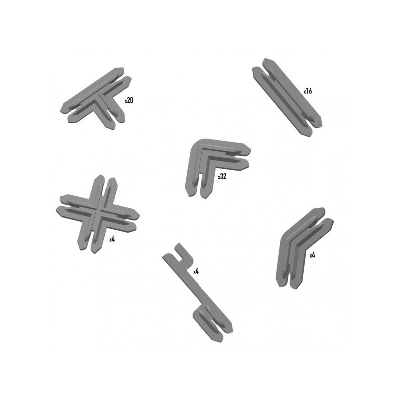 Terrain Clips - Grey - Battle Systems - accessorio per giochi