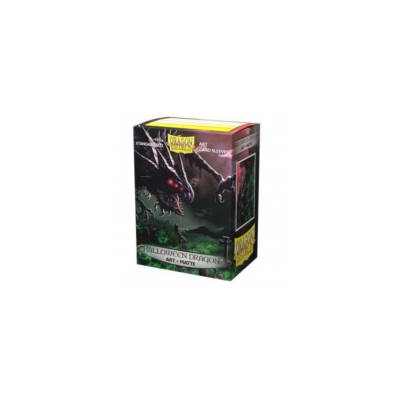Dragon Shield - Bustine protettive Matte Art Halloween Dragon (100 bustine) - 12050 - accessorio per giochi