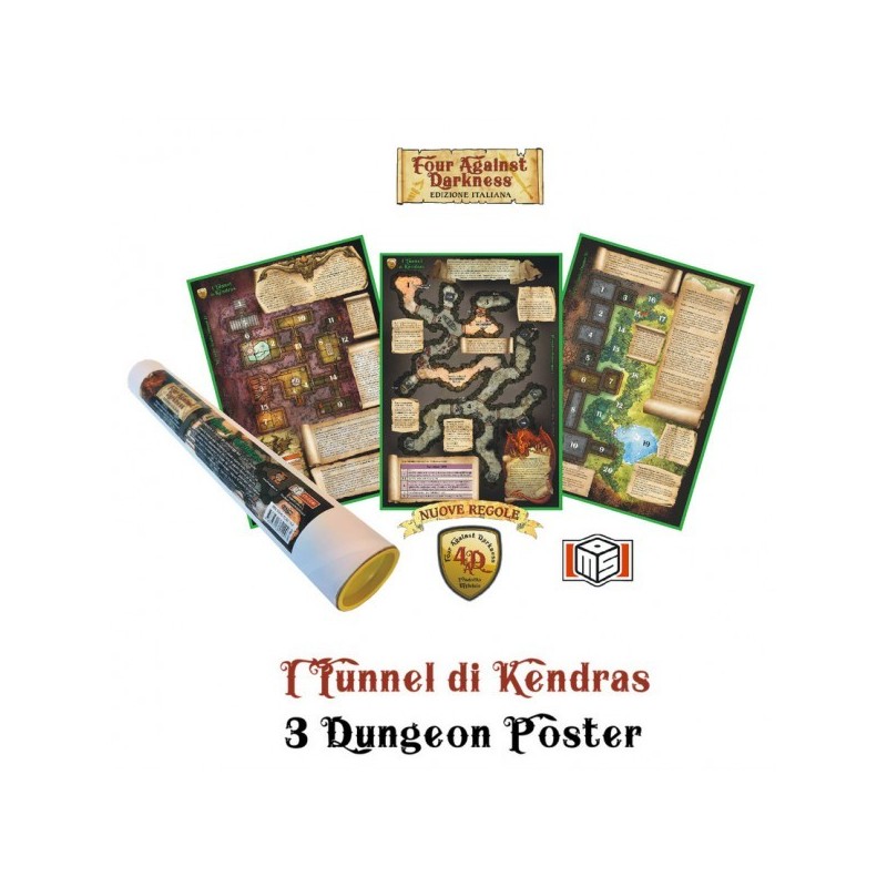 I Tunnel di Kendras: Four Against Darkness ITA - gioco da tavolo