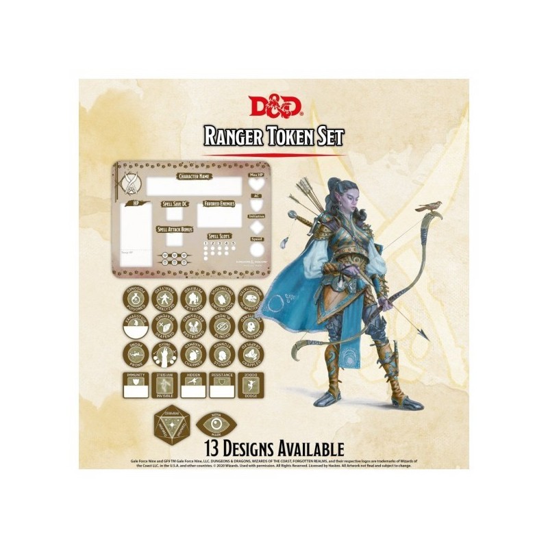 Ranger Token Set - Dungeons & Dragons - accessorio per giochi