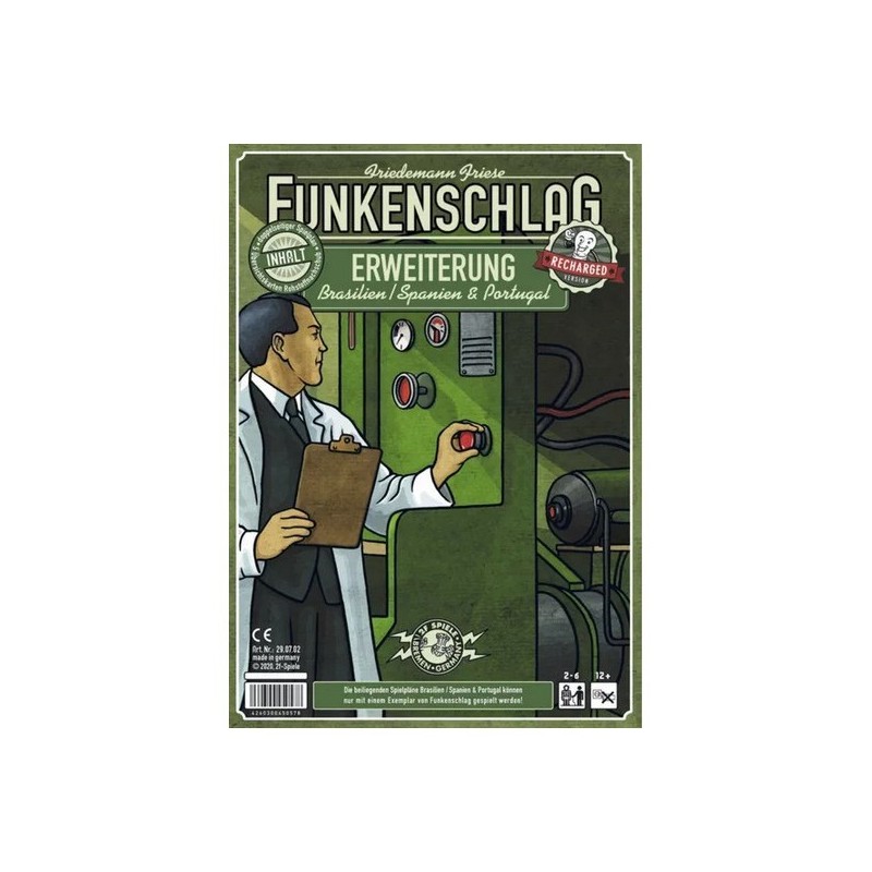 Mappa Brasile - Spagna: Alta Tensione (Recharged) DEU/ENG - gioco da tavolo