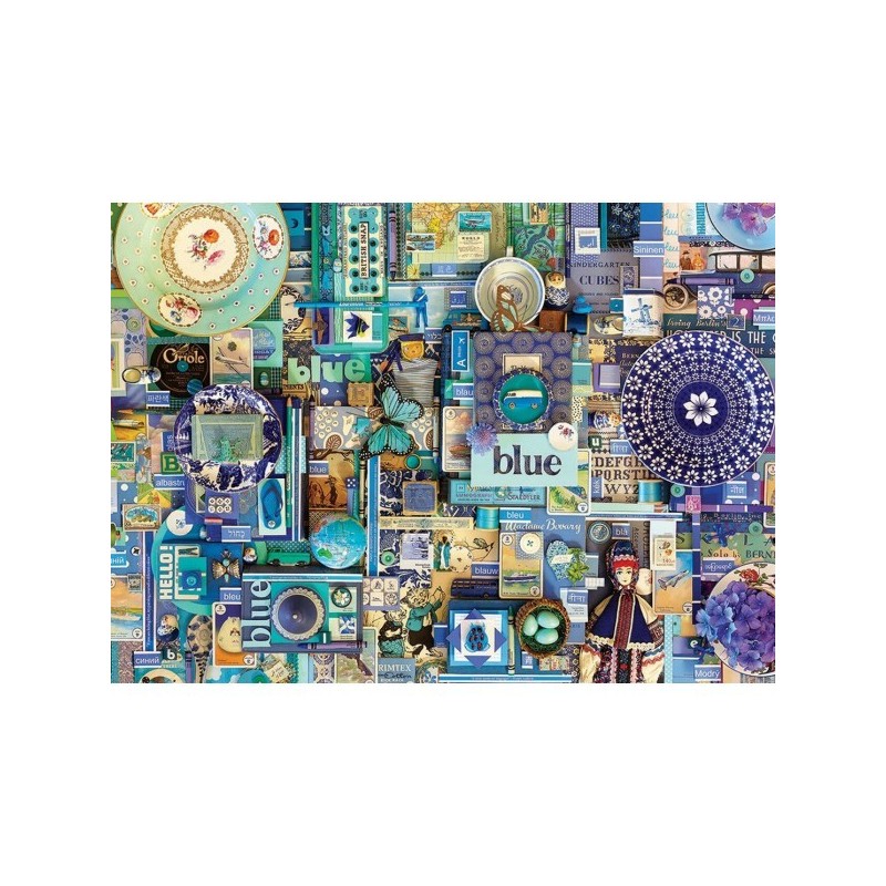 Blue - Cobble Hill Puzzle 1000 pezzi - gioco da tavolo