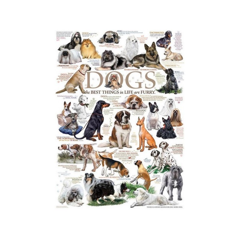 Dog Quotes - Cobble Hill Puzzle 1000 pezzi - gioco da tavolo