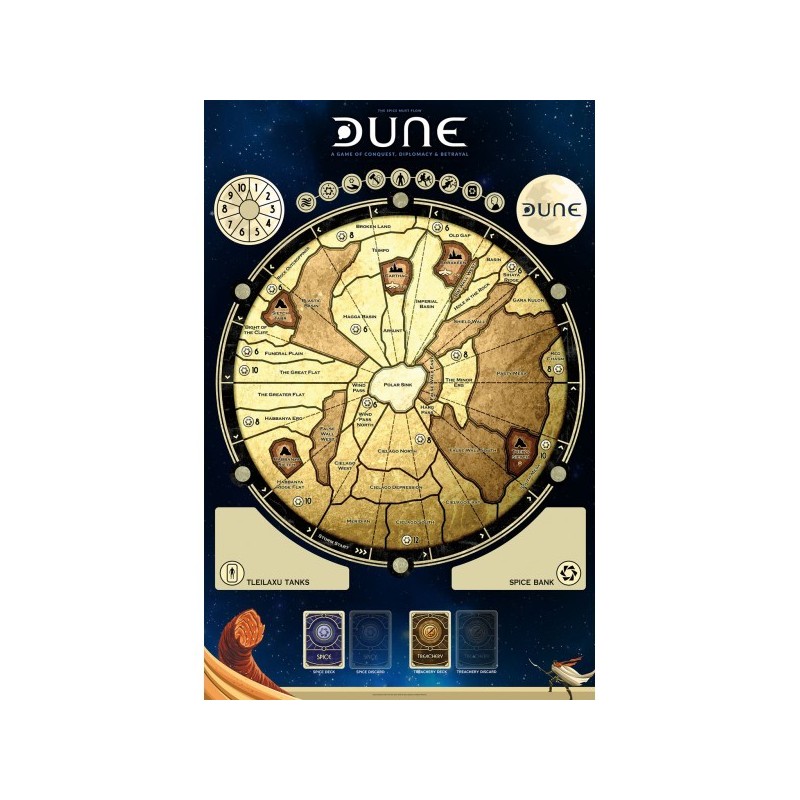 Playmat: Dune (Tappetino) - gioco da tavolo