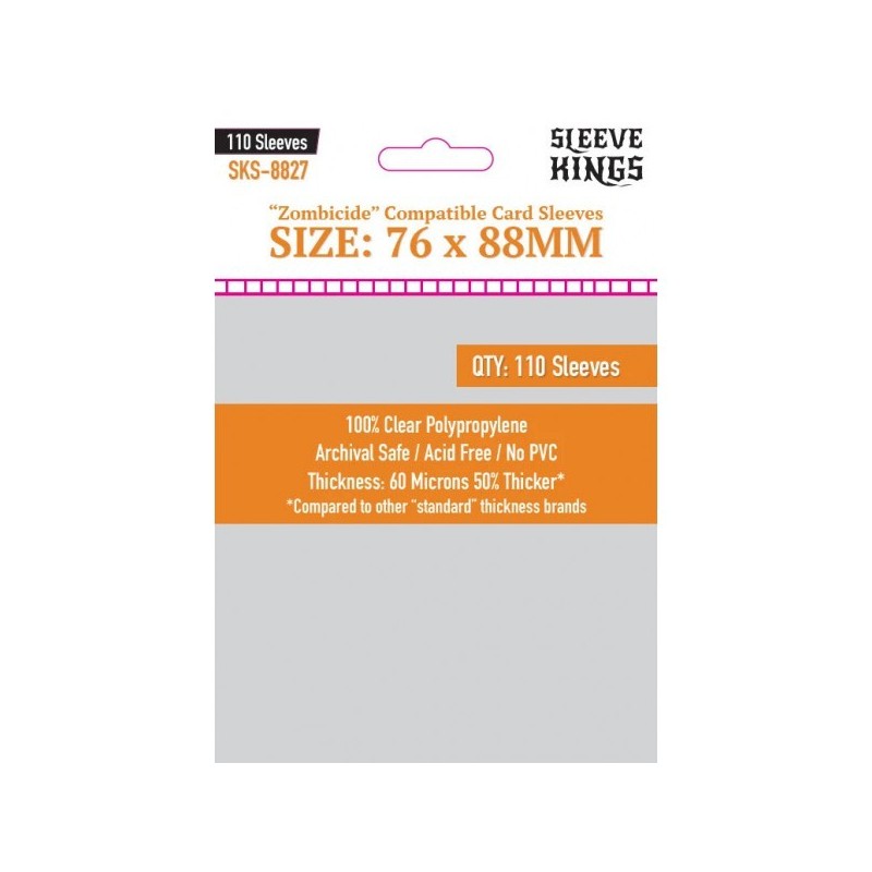 76x88 mm bustine protettive trasparenti Sleeve Kings - 110 bustine SKS8827 - accessorio per giochi
