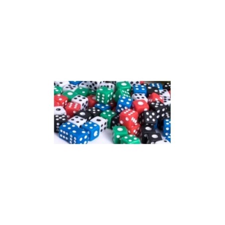 Dado 6 facce 5 mm (10 pezzi - colore casuale)