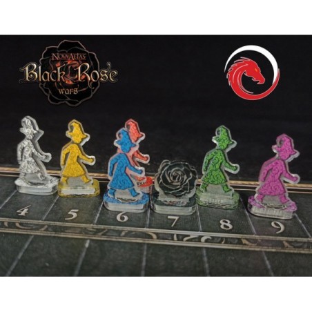 Acrylic Tokens: Black Rose Wars