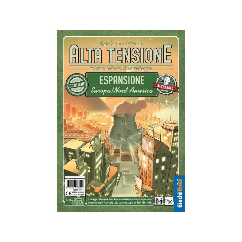 Mappa Europa - Nord America: Alta Tensione (Recharged) ITA - gioco da tavolo