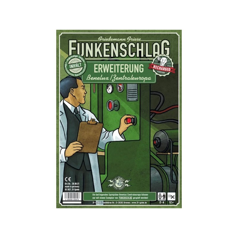 Mappa Benelux - Central Europe: Alta Tensione (Recharged) DEU - gioco da tavolo