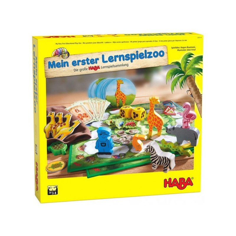 Il mio primo gioco per imparare: Lo zoo (Mein erster Lernspielzoo) - HABA - gioco da tavolo