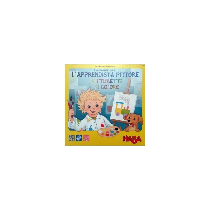 L'Apprendista Pittore e i Tubetti di Colore (Klecks Kunterbunt) - HABA - gioco da tavolo