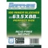 63,5x88 mm bustine protettive trasparenti Sapphire Perfect Size DARKGREEN(100 bustine)