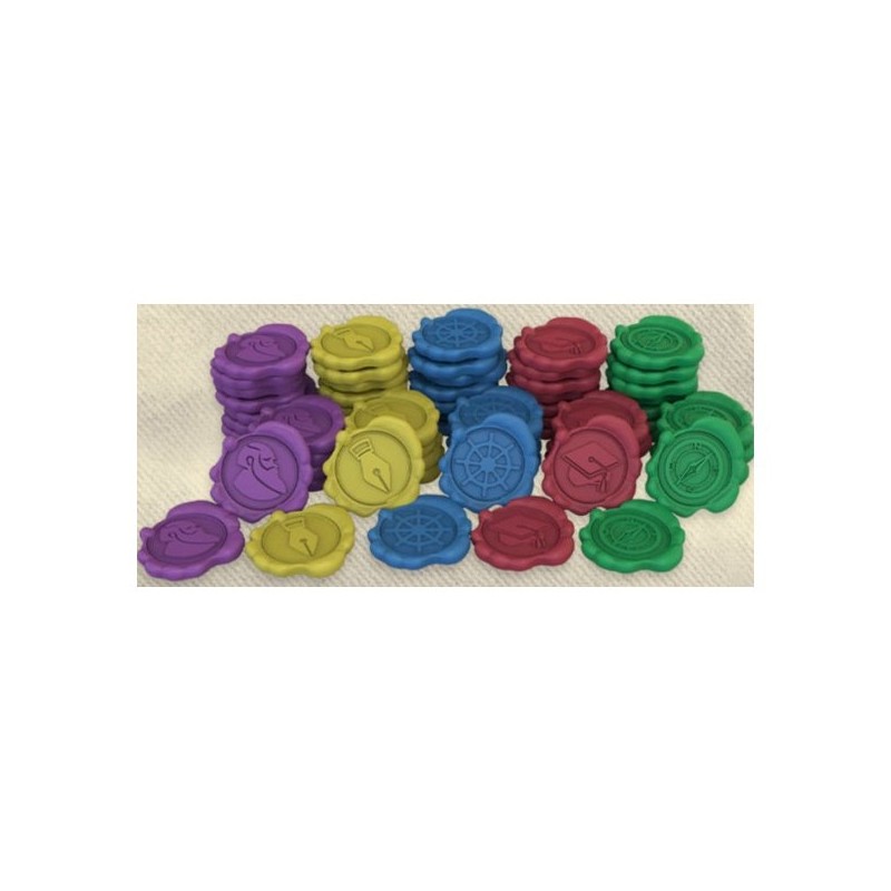 Wax Seals Set + Drawstring Bag: Darwin's Journey - gioco da tavolo