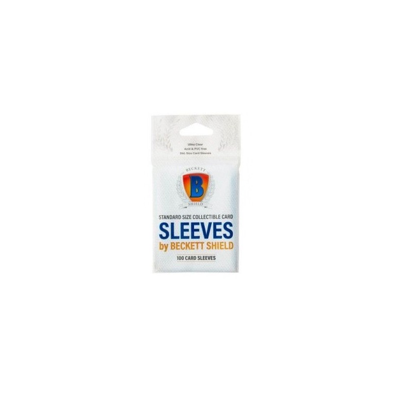 63x88 mm bustine protettive trasparenti Beckett - 100 bustine (40 microns) - accessorio per giochi