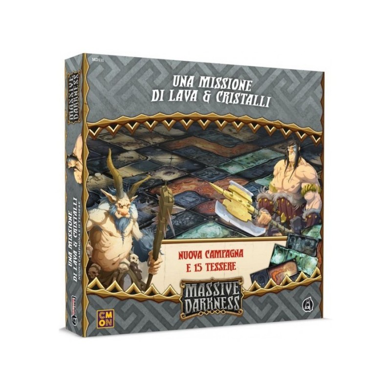 Una Missione di Lava e Cristalli Tiles Set: Massive Darkness 2 - gioco da tavolo