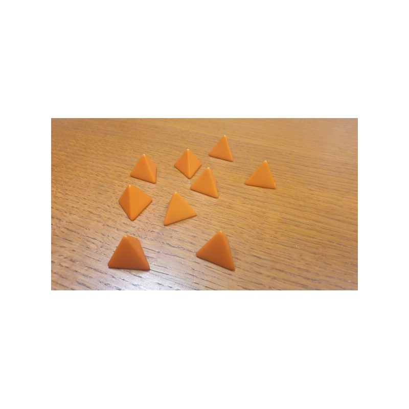 Dado a 4 facce senza numeri (arancio) - accessorio per giochi