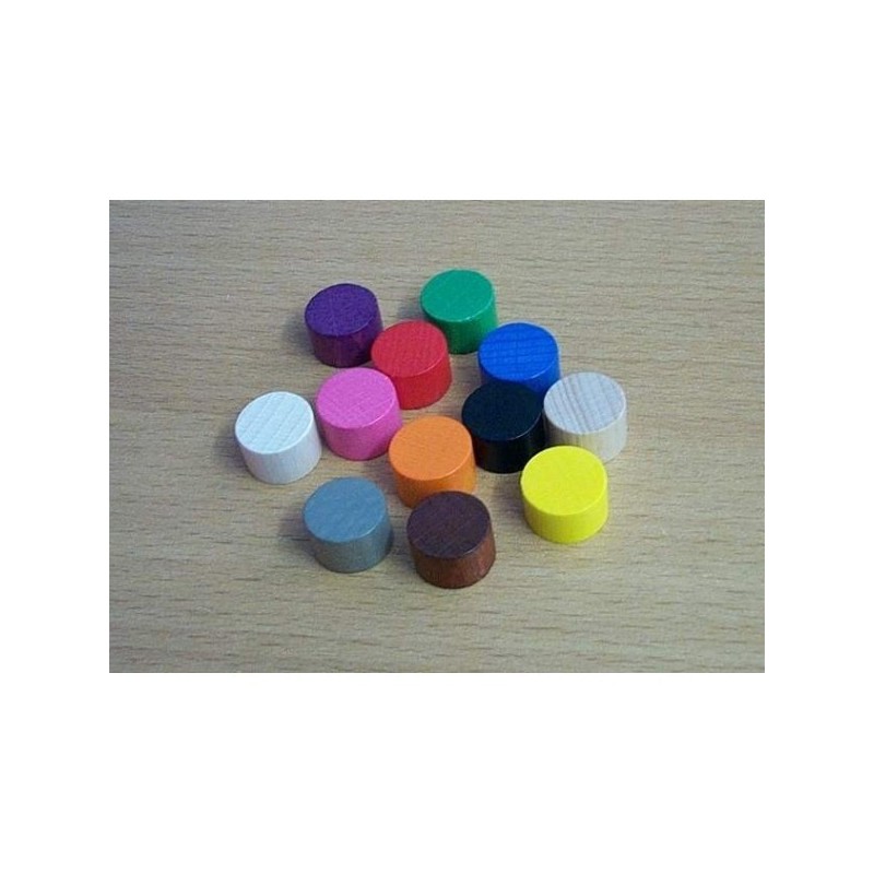 Token cilindrico 15x10mm nero (150 pezzi) - accessorio per giochi
