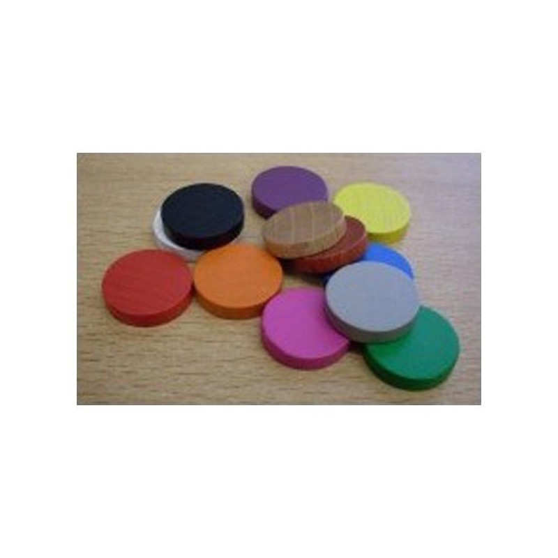 Token rotondo 15x4mm viola (100 pezzi) - accessorio per giochi