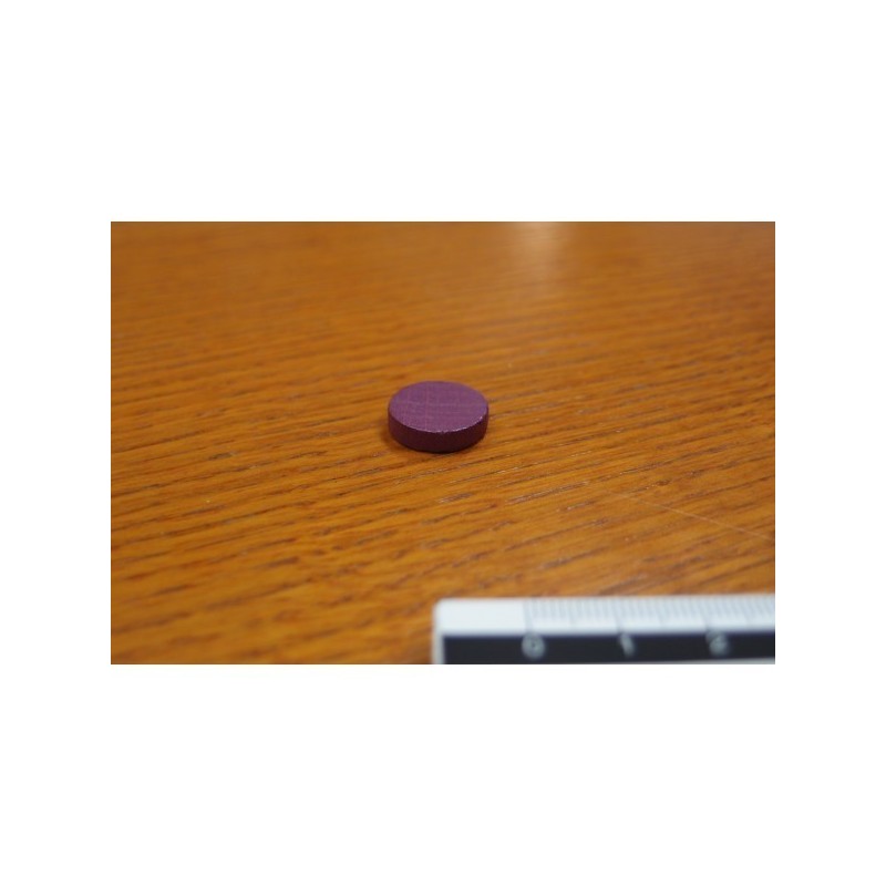 Token rotondo 15x4mm viola (25 pezzi) - accessorio per giochi