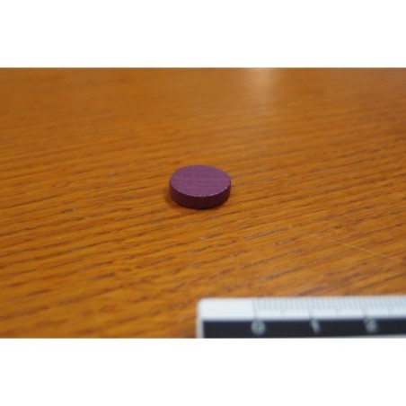 Token rotondo 15x4mm viola (25 pezzi)