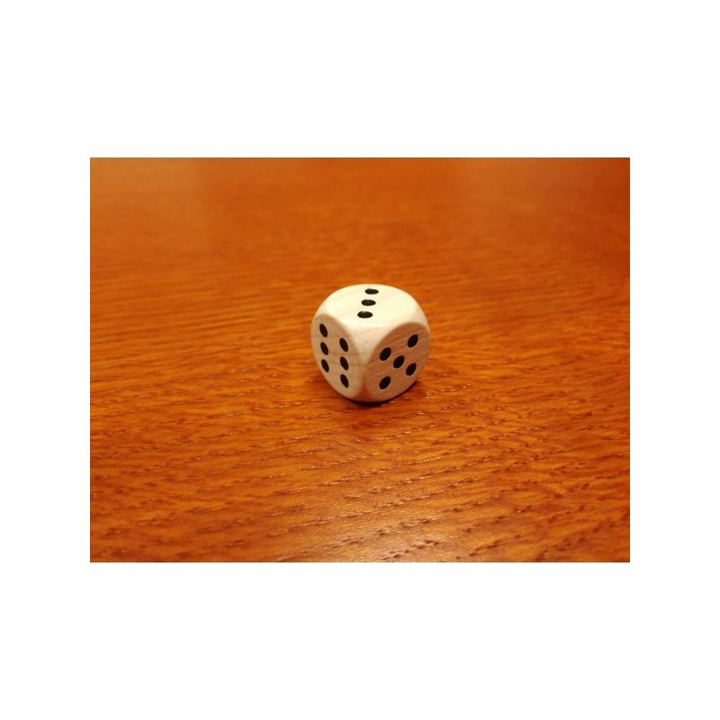 Dado 16mm legno naturale (10 pezzi) - accessorio per giochi