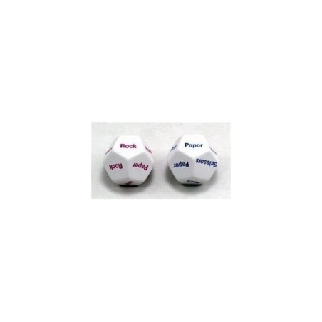 Set dadi a 12 facce Carta-Forbice-Sasso (2 pezzi)