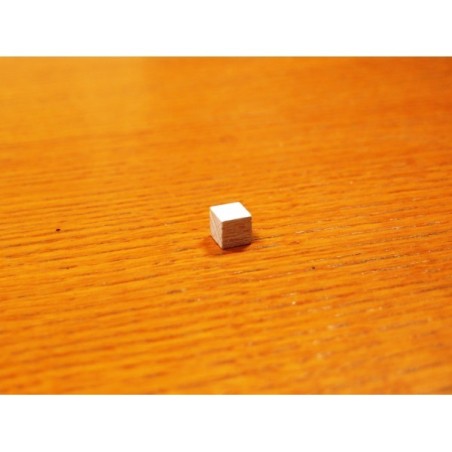 Cubetto 8mm Legno naturale (250 pezzi)