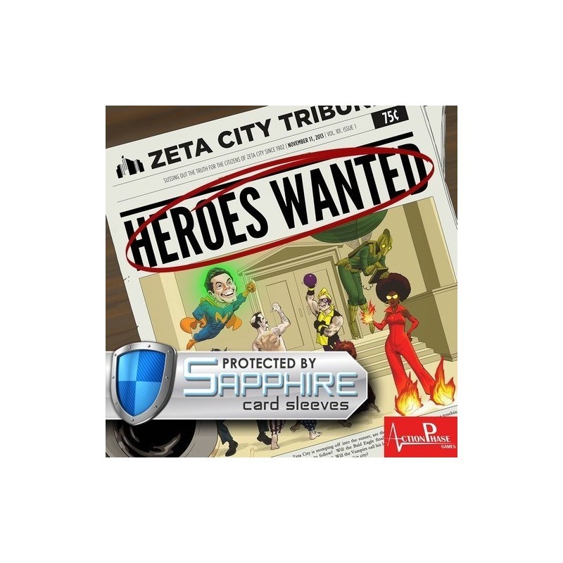 SAFEGAME Heroes Wanted + bustine protettive - gioco da tavolo