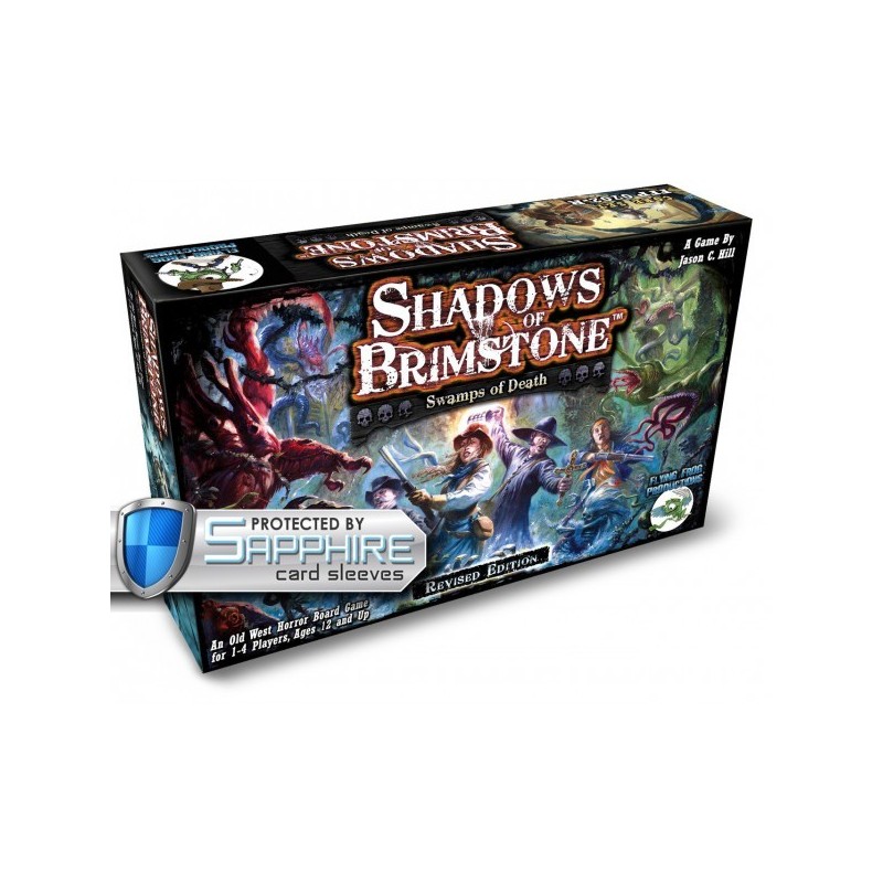 SAFEGAME Swamps of Death Revised: Shadows of Brimstone + bustine protettive - gioco da tavolo