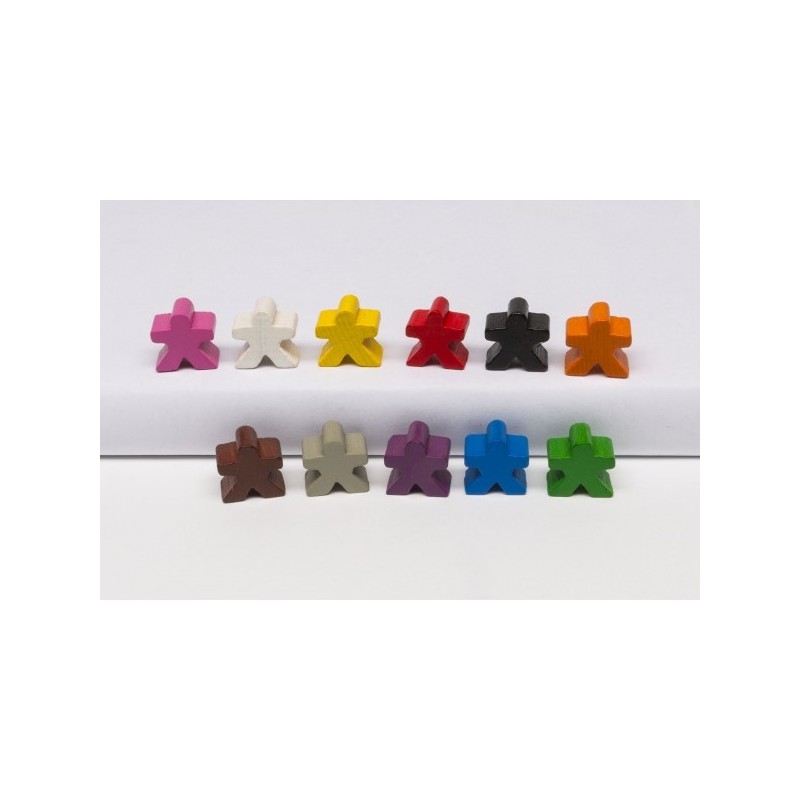 Omino meeple Legno naturale (50 pezzi) - accessorio per giochi