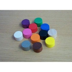Token cilindrico 15x10mm verde chiaro (100 pezzi)