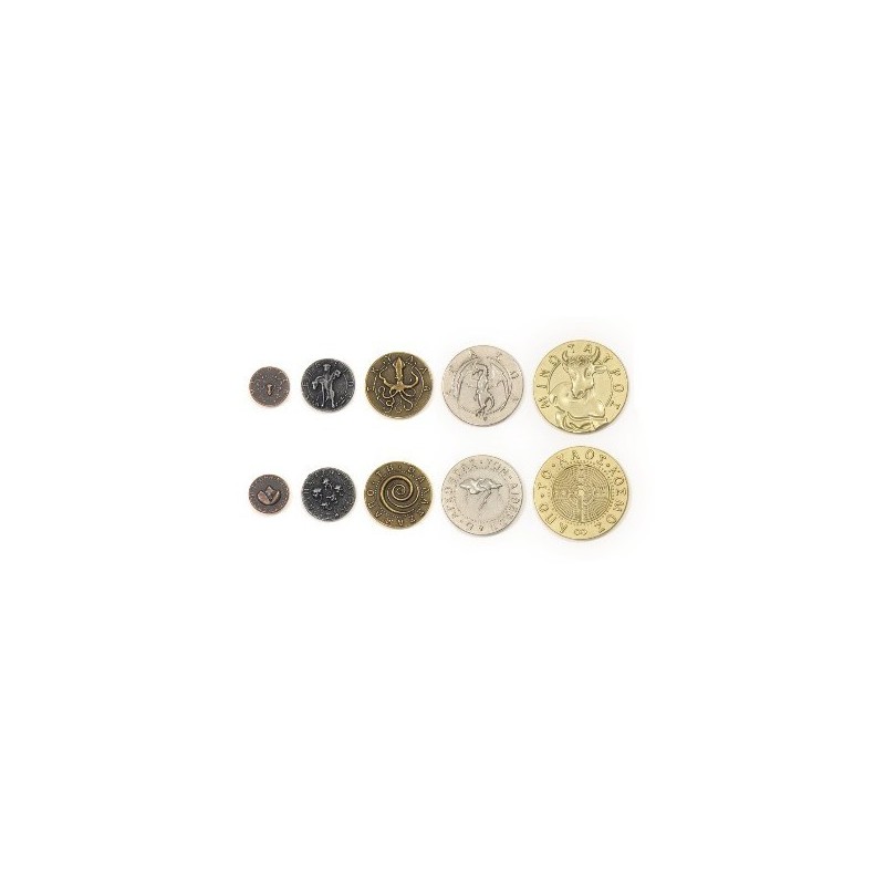 Monete Mostri Mitologici in metallo (Metal Coins Mythological Monsters) - accessorio per giochi