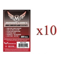 BUNDLE 10 pezzi 43x65 mm bustine (Chimera RED) - 100 bustine