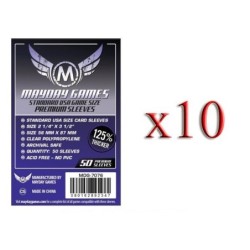 BUNDLE 10 pezzi 56x87 mm bustine (USA std premimum PURPLE) - 50 bustine
